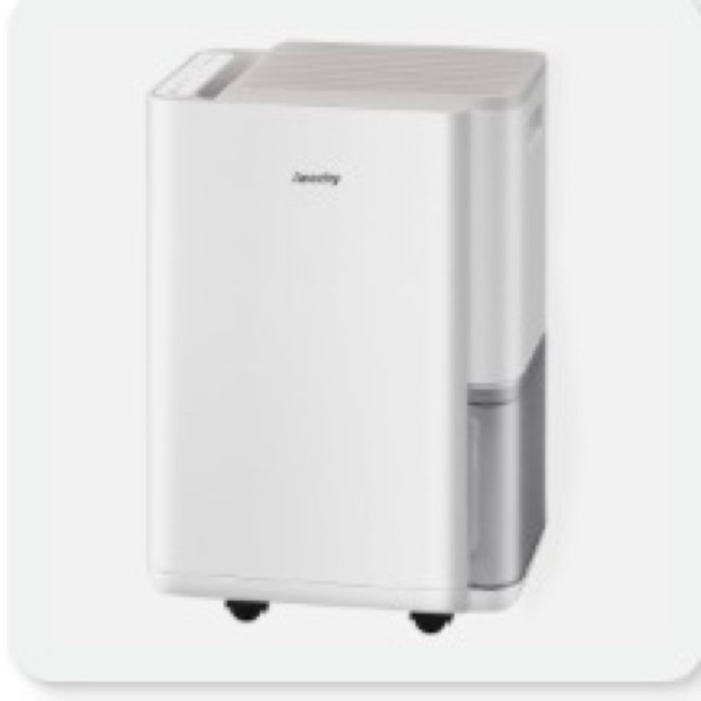 Dehumidifier Unit in White with Gray Accent